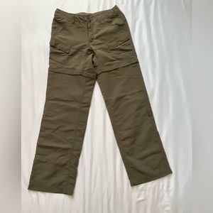 The North Face Convertible Hiking Zip Aways Pants, Size 10